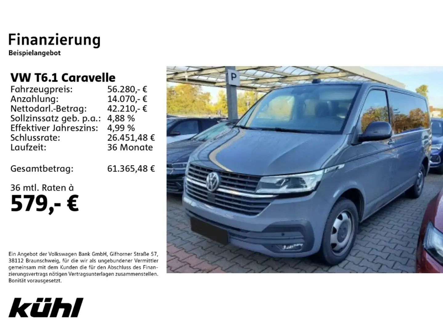 Volkswagen T6.1 Caravelle 2.0 TDI DSG Comfortline LED/ACC/S Grau - 2
