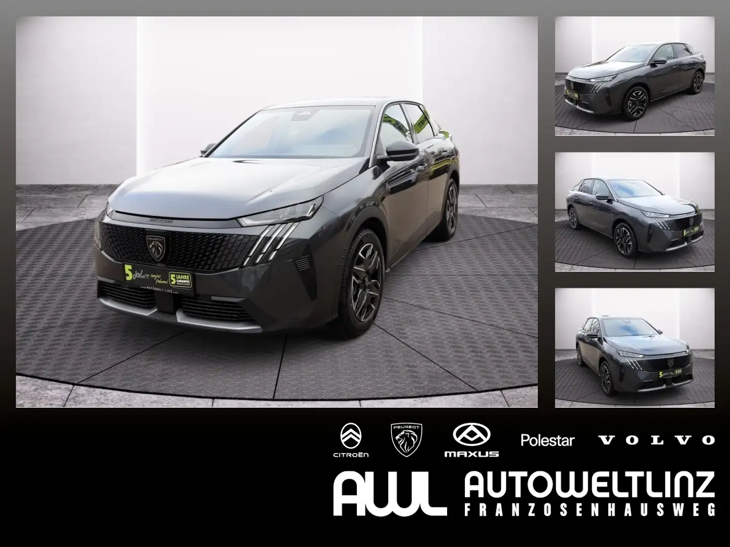 Peugeot 3008 1.2 145 Allure LED+SHZ+2xKlima+Kam.+KlimaA Grau - 1