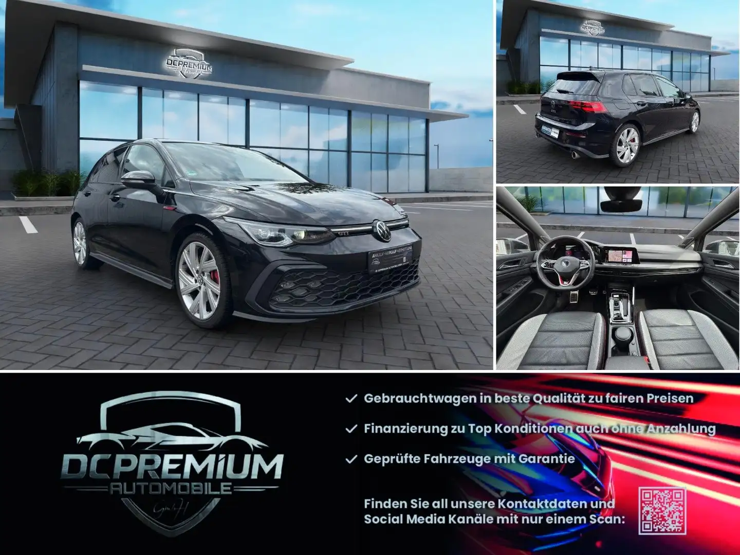 Volkswagen Golf VIII 2.0 GTI,Panorama,Leder, Harman,Head-up Negro - 1