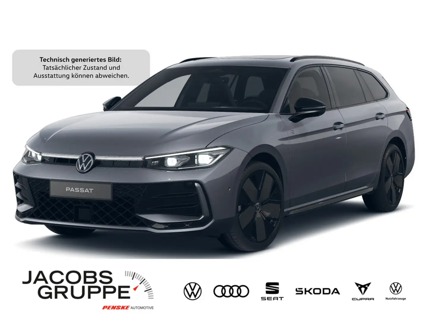 Volkswagen Passat Variant 2.0 TDI R-Line "Black Style" D Grau - 1