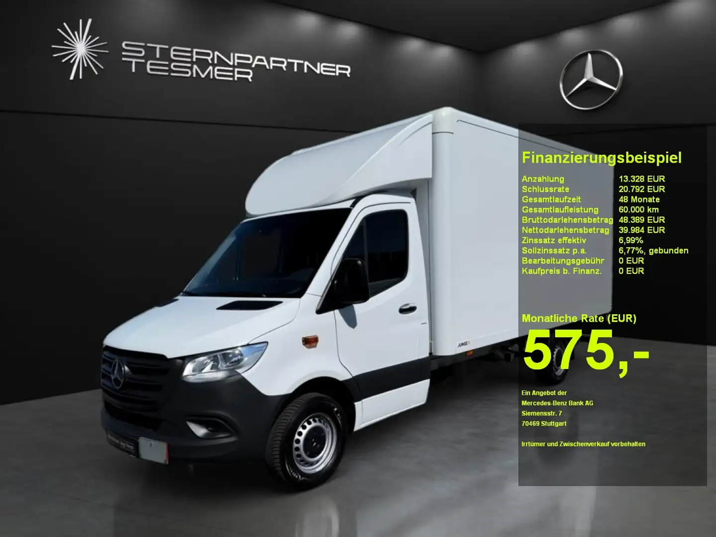 Mercedes-Benz Sprinter 317 CDI Koffer Maxi LBW+Klima+Spoiler Weiß - 1