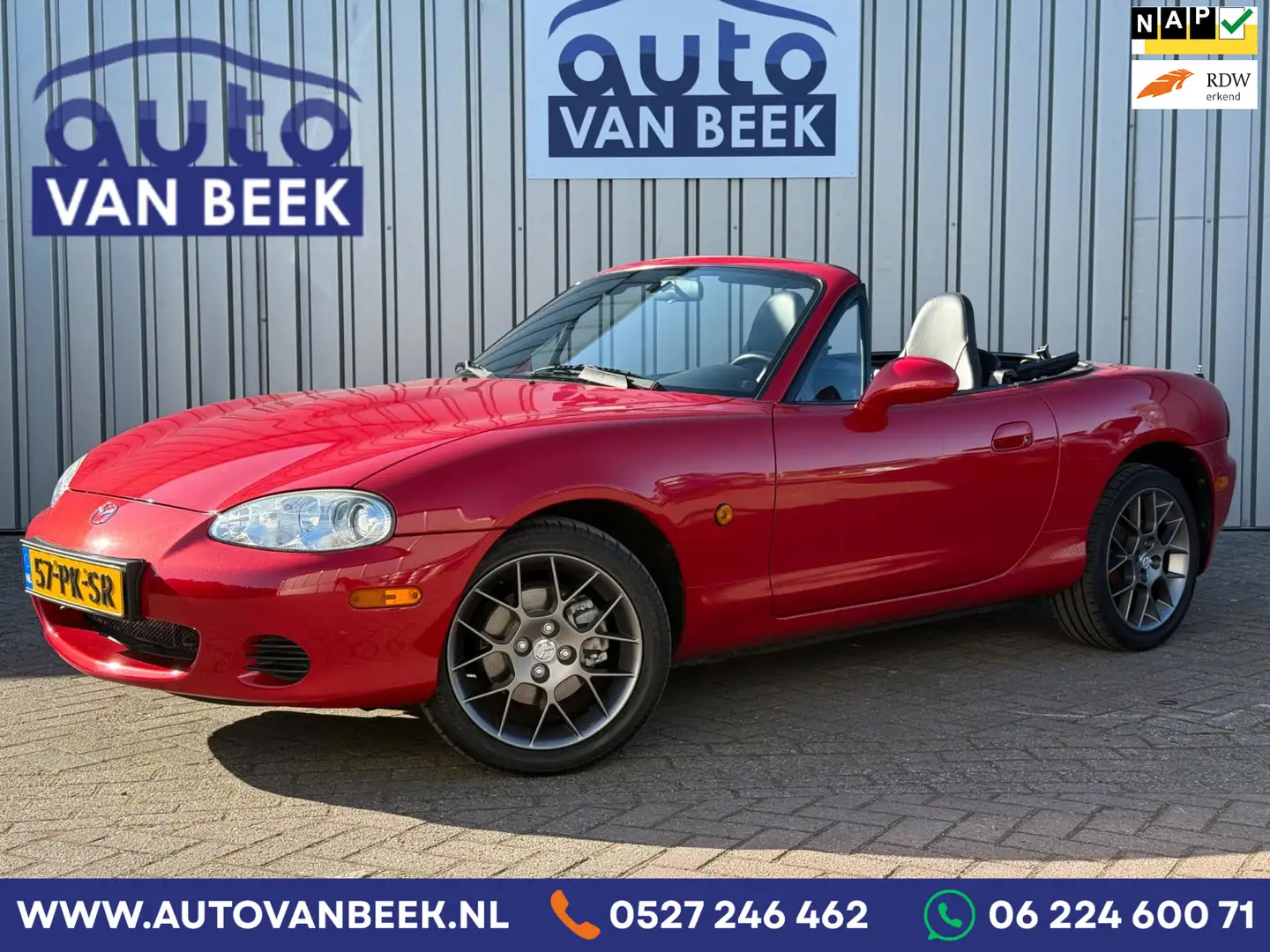 Mazda MX-5 1.6i|Leder|NAP|Roestvrij|Originele staat|Uniek! Rood - 1