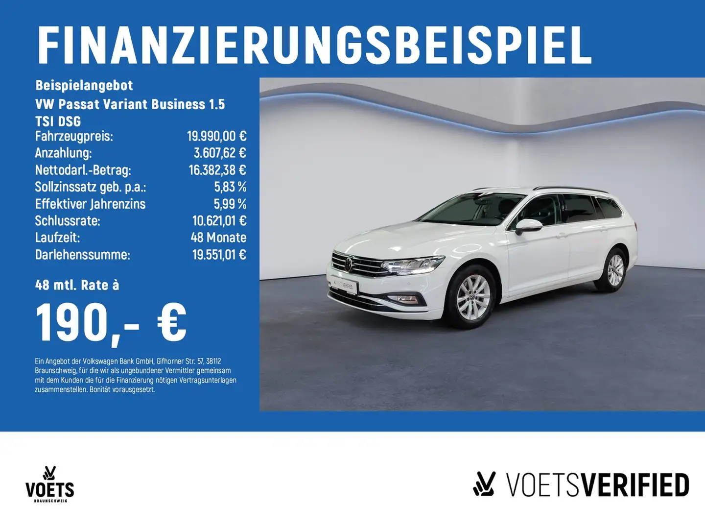 Volkswagen Passat Variant Business 1.5 TSI DSG AHK+AppConnect Blanc - 2