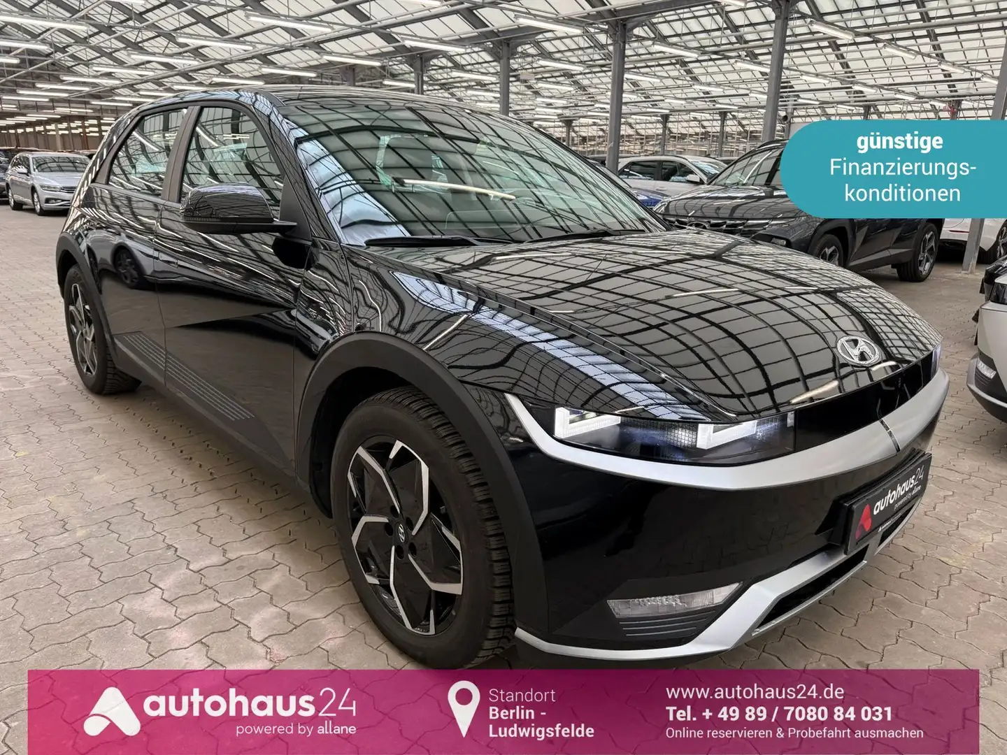 Hyundai IONIQ 5 58 kWh|Navi|Kamera|CarPlay Schwarz - 1