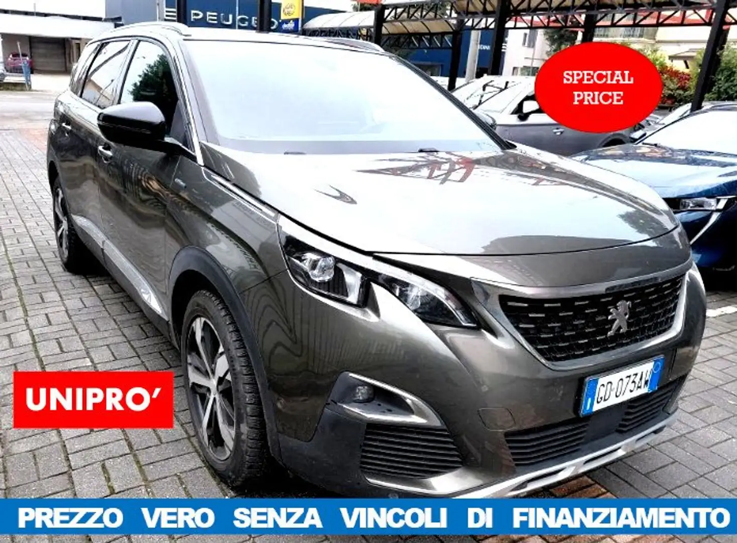 Peugeot 5008 1.5 GTLine EAT-8-7POSTI 50.000KM*NO VINCOL FINANZ* Grigio - 2