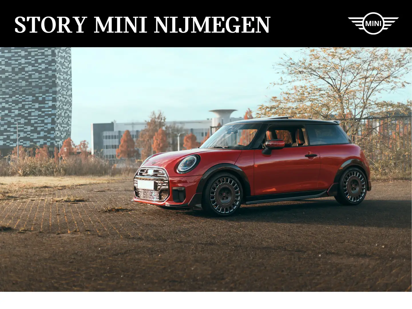MINI Cooper S Hatchback Automaat / JCW / Pakket XL / 19" John Co Rood - 1