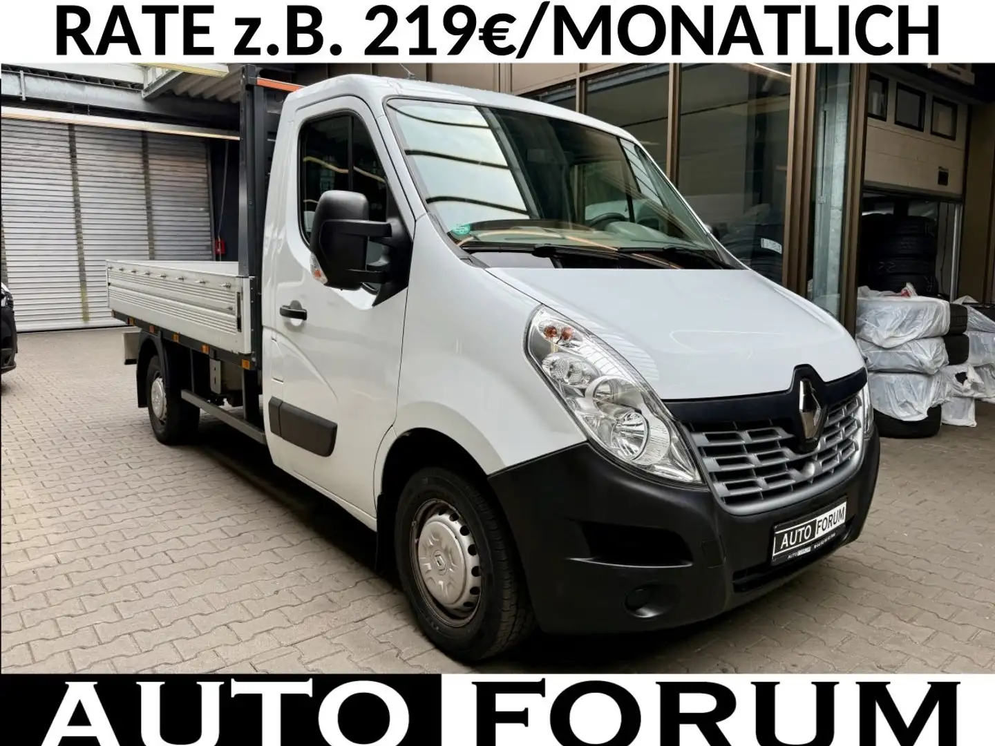 Renault Master 2.3 dCi L2 PRITSCHE AHK 3-SITZE 3,5t BLUE Weiß - 1