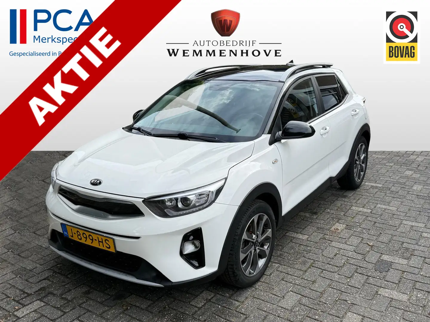 Kia Stonic 1.0 T-GDi Sports Edition Alu wielen/Aircol/Navi/Mi Blanco - 1