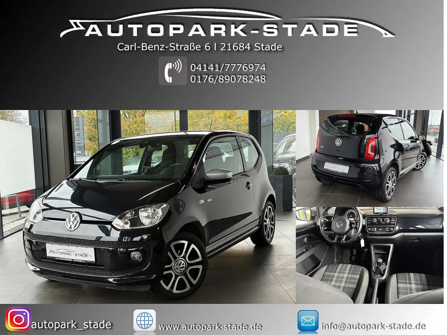 Volkswagen up! move Klima Navi Sitzhzg Tempo Garantie 1. Hd Schwarz - 1