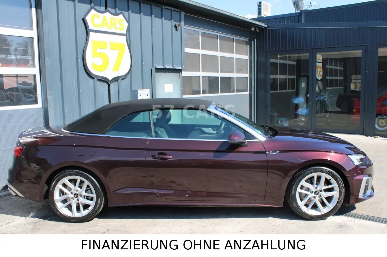 Audi A5 Cabriolet 40 TFSI S-Line+Cabriolet Piros - 2