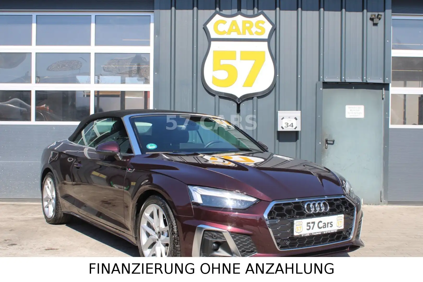 Audi A5 Cabriolet 40 TFSI S-Line+Cabriolet Piros - 1