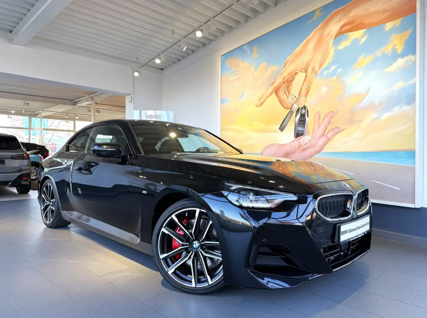 BMW 220 i Coupe M SPORT KAM+KOMF+ACC+LEDER+el.SD+DAB+ Schwarz - 2