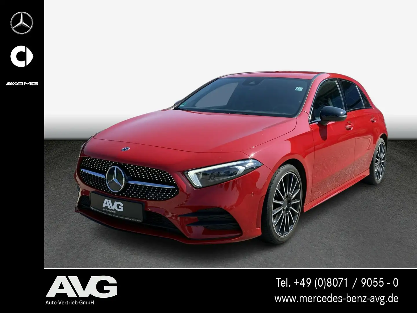 Mercedes-Benz A 220 A 220 KL AMG-Line Multibeam Business Night MBUX Rot - 1