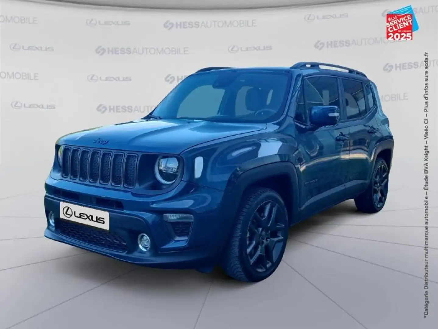 Jeep Renegade 1.3 GSE T4 240ch 4xe S AT6 MY21 Sieges cuir  Camer Bleu - 1