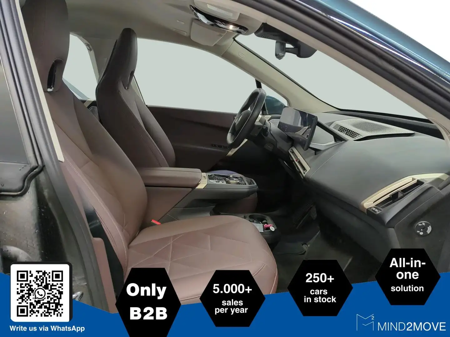 BMW iX xDrive40 Sport B&W+3D-VIEW+ACC Bleu - 2