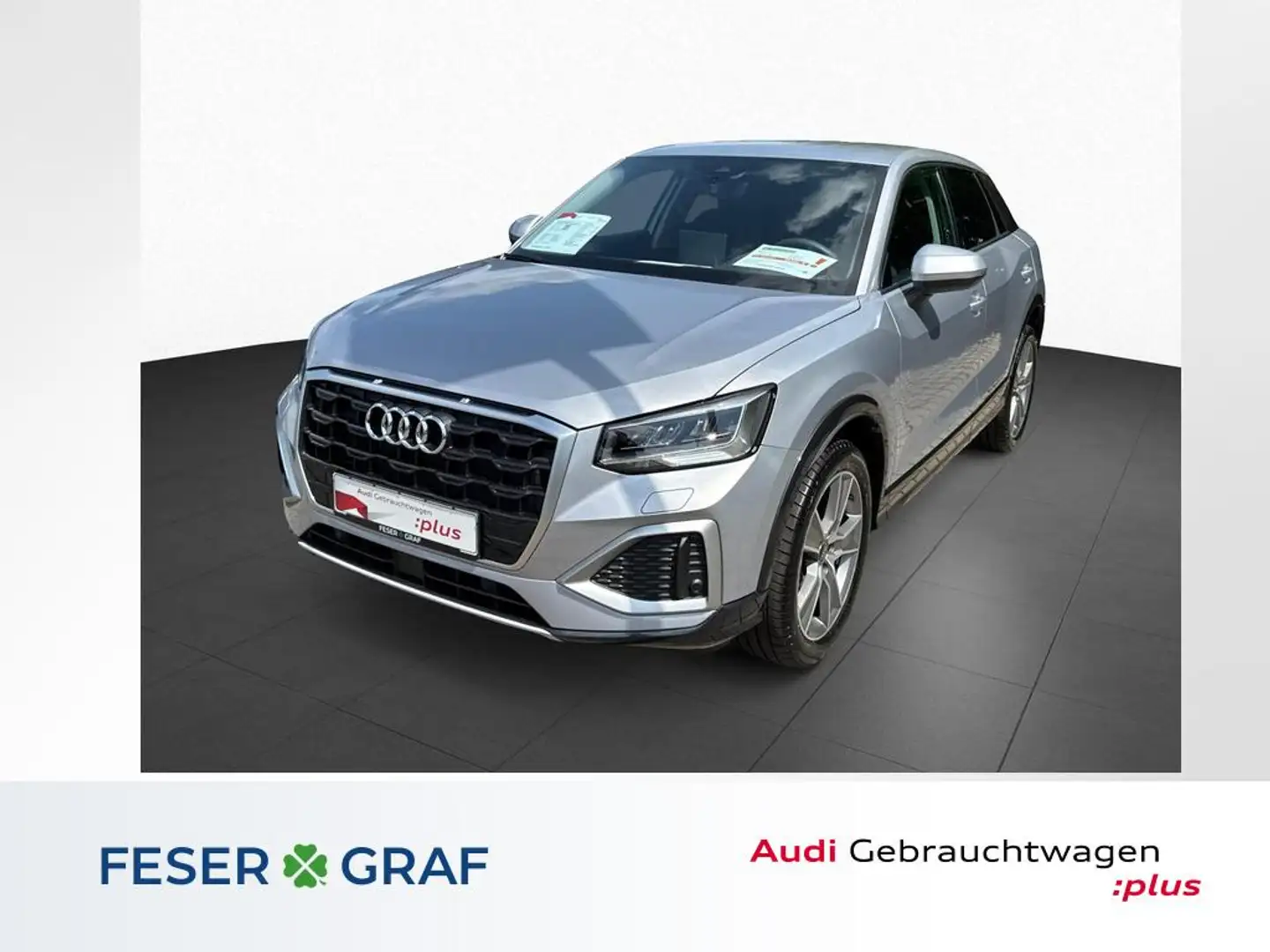 Audi Q2 adv 30 TFSI +AHK+ACC+Standheizung+Virtual+ Silber - 1