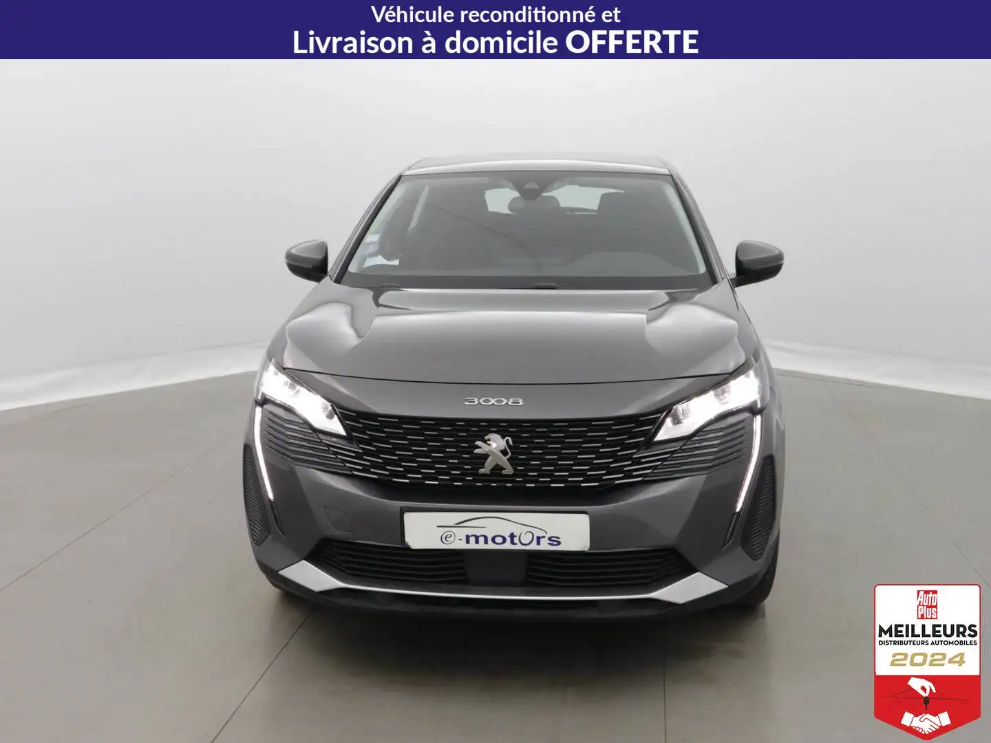 Peugeot 3008 Puretech 130 Active +GPS +Caméra Gris - 2