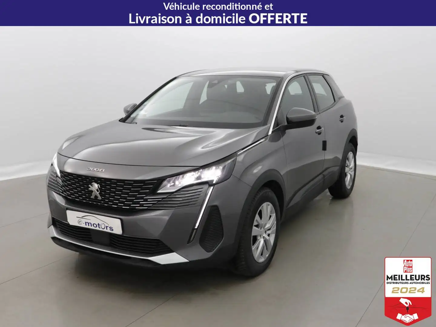 Peugeot 3008 Puretech 130 Active +GPS +Caméra Gris - 1
