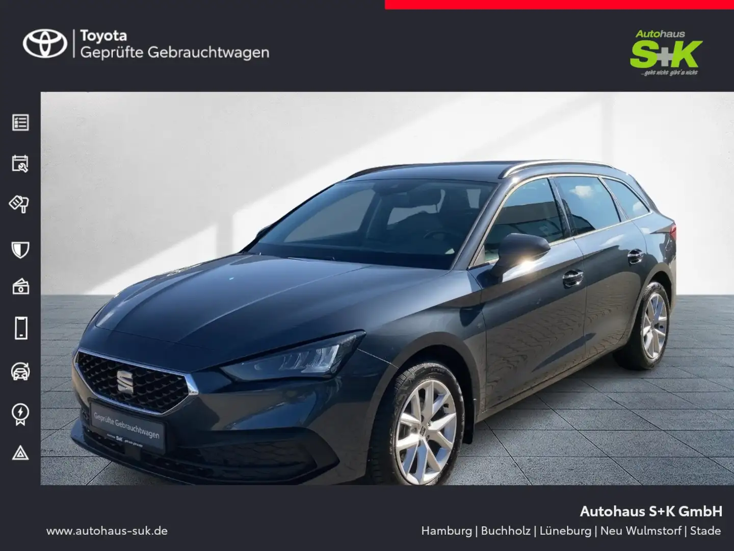 SEAT Leon Sportstourer Style 1.0 TSI Mild-Hybrid*SHZ* Gris - 1