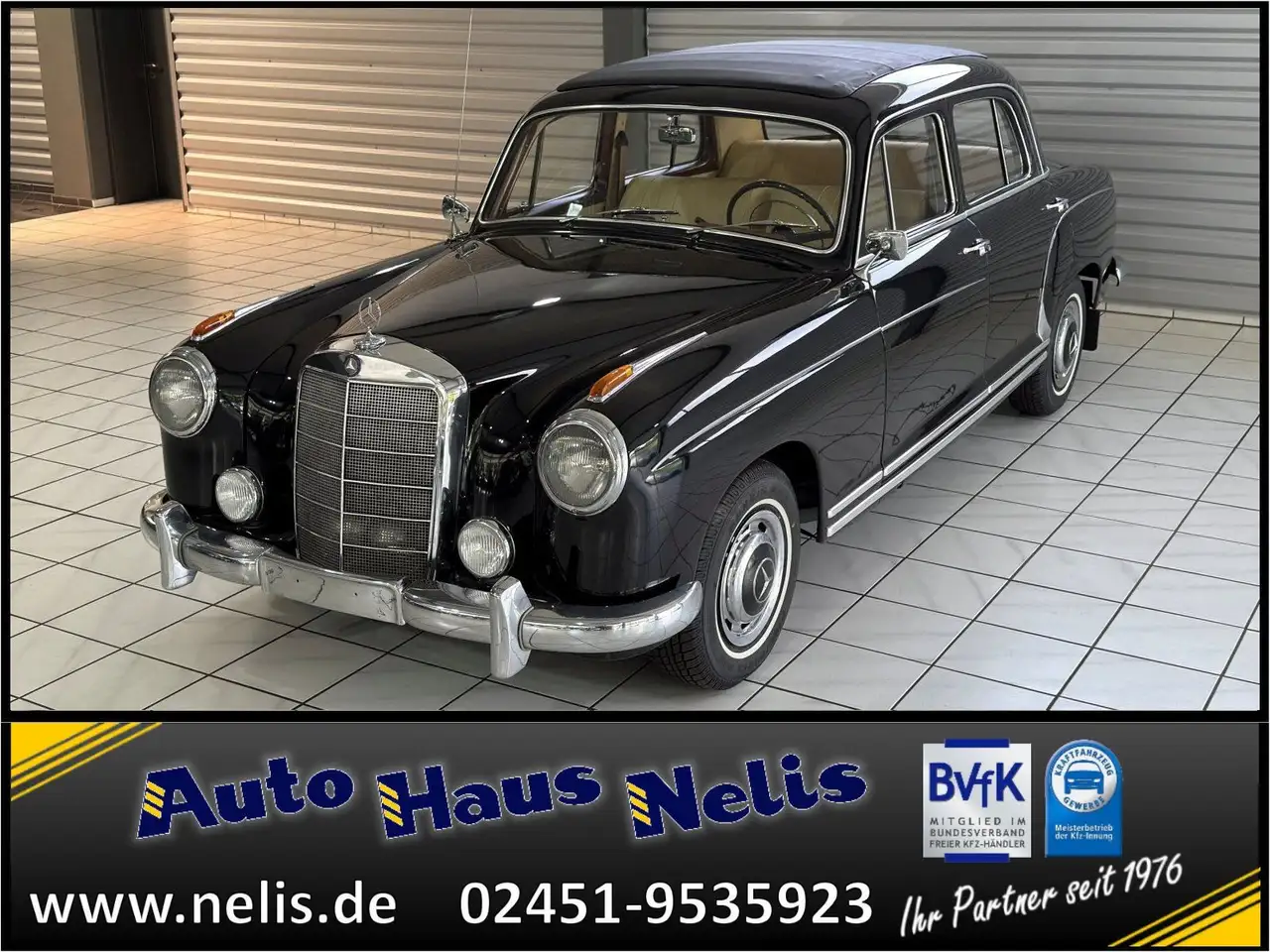Mercedes-Benz 220 S Ponton 4-Gang Faltdach Radio-Becker-Mexico, foto 1