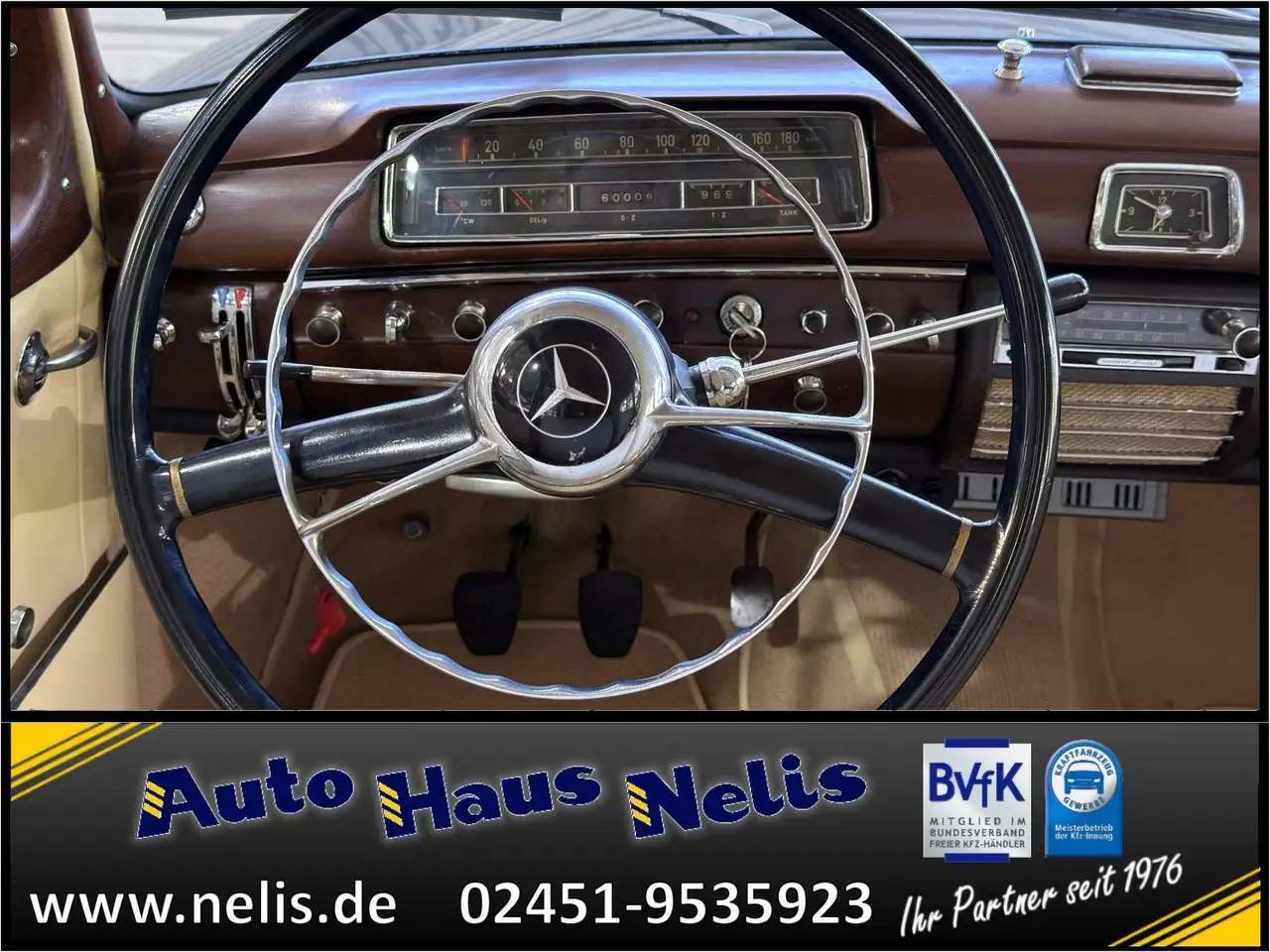 Mercedes-Benz 220 S Ponton 4-Gang Faltdach Radio-Becker-Mexico, foto 11