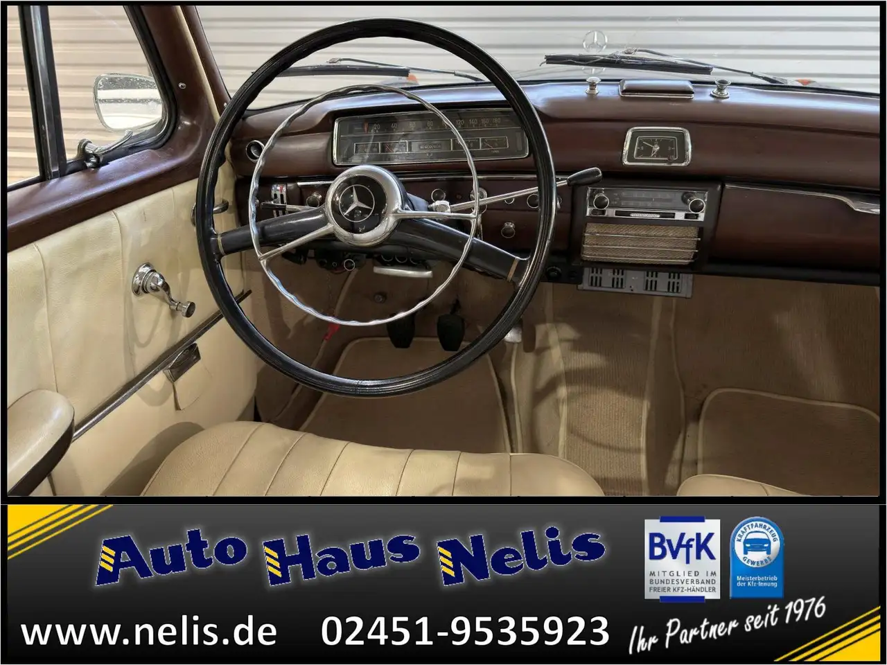 Mercedes-Benz 220 S Ponton 4-Gang Faltdach Radio-Becker-Mexico, foto 10