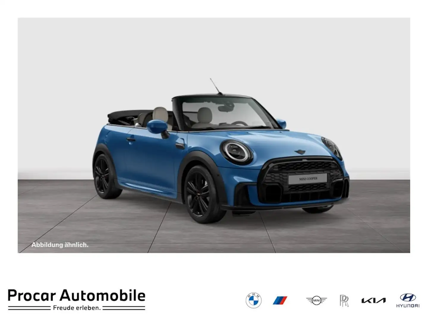 MINI Cooper Cabrio Cooper JCW Trim Aut Nav HuD LED h&k RFK Komfzg Blau - 1