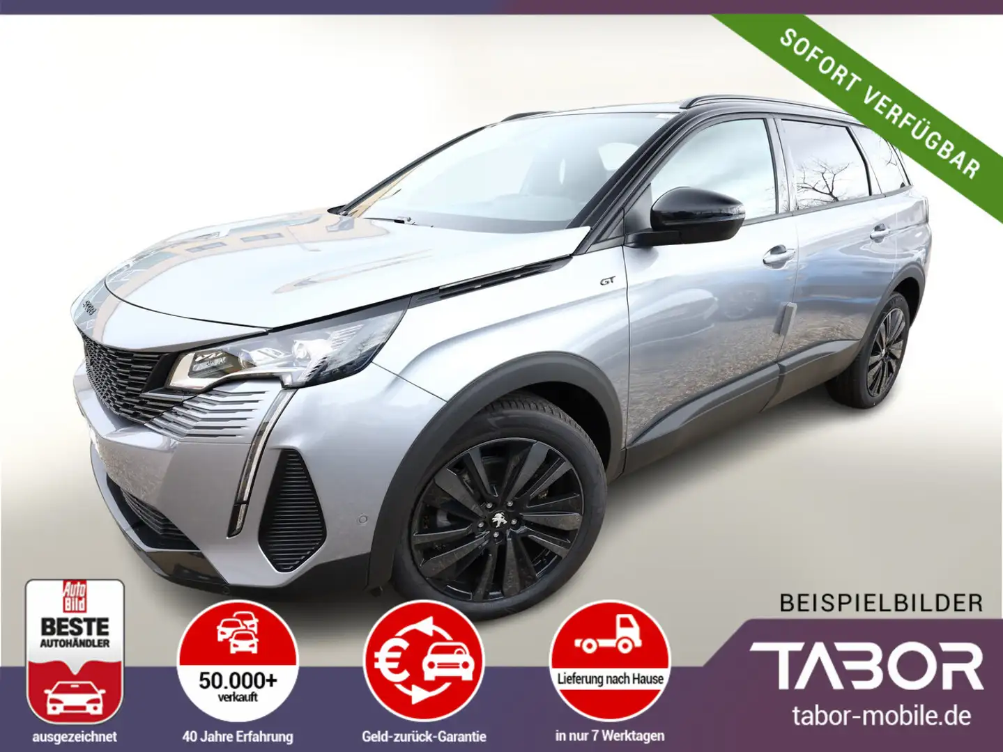 Peugeot 5008 130 EAT8 GT Pano Massage BlackPack 360° ACC Silber - 1