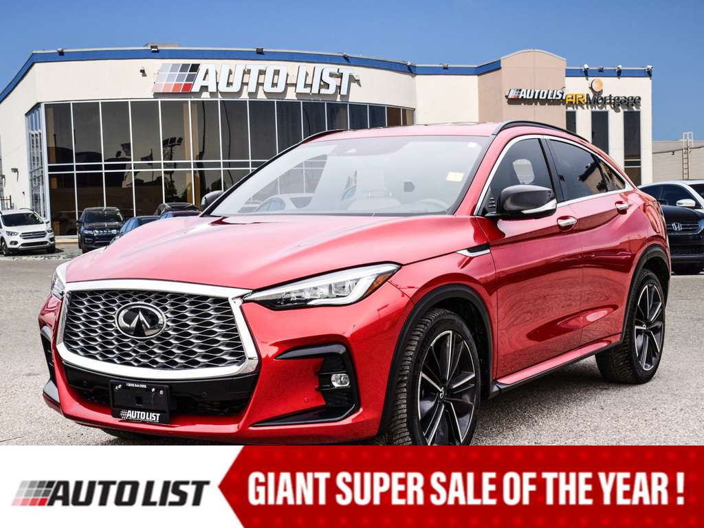 2022 Infiniti QX55 SENSORY*AWD*LEATHER*POWER SUNROOF*REMOTE START*