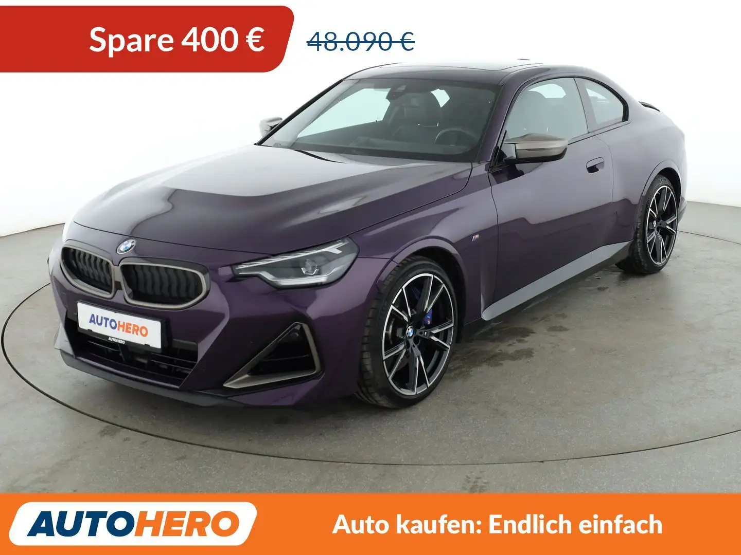 BMW M2 M240i xDrive Aut.*NAVI*TEMPO*LED*PDC*SHZ* Violett - 1