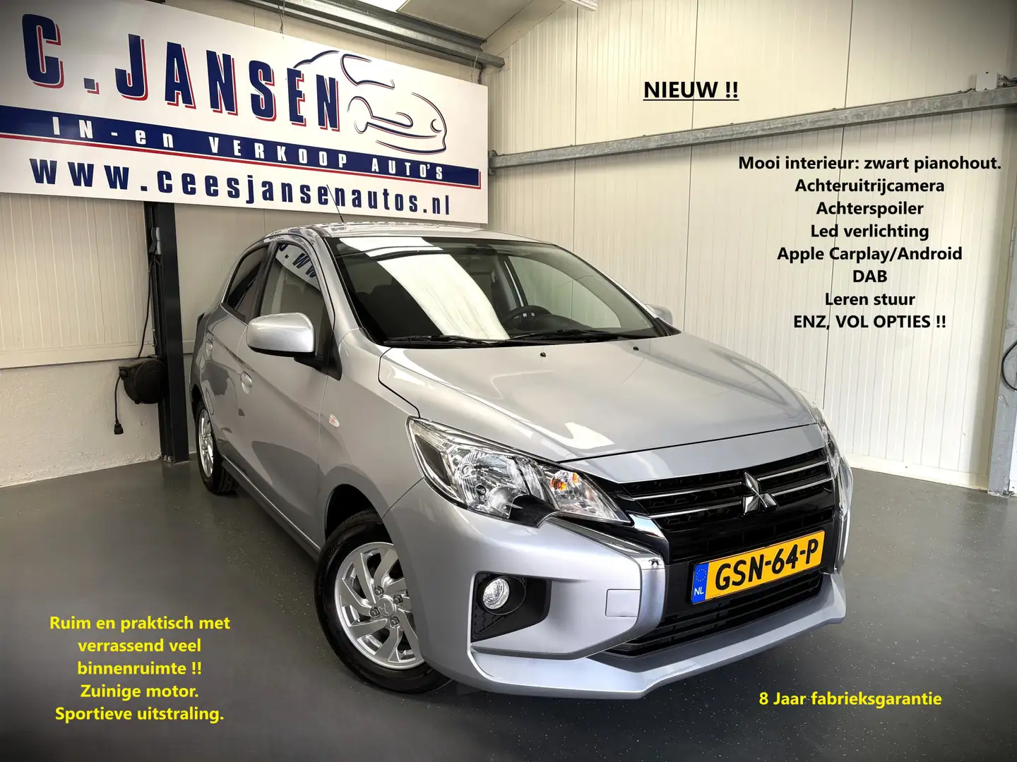 Mitsubishi Space Star 1.2 Dynamic 2189km! NIEUW!! | Achteropkomend verke Grau - 1