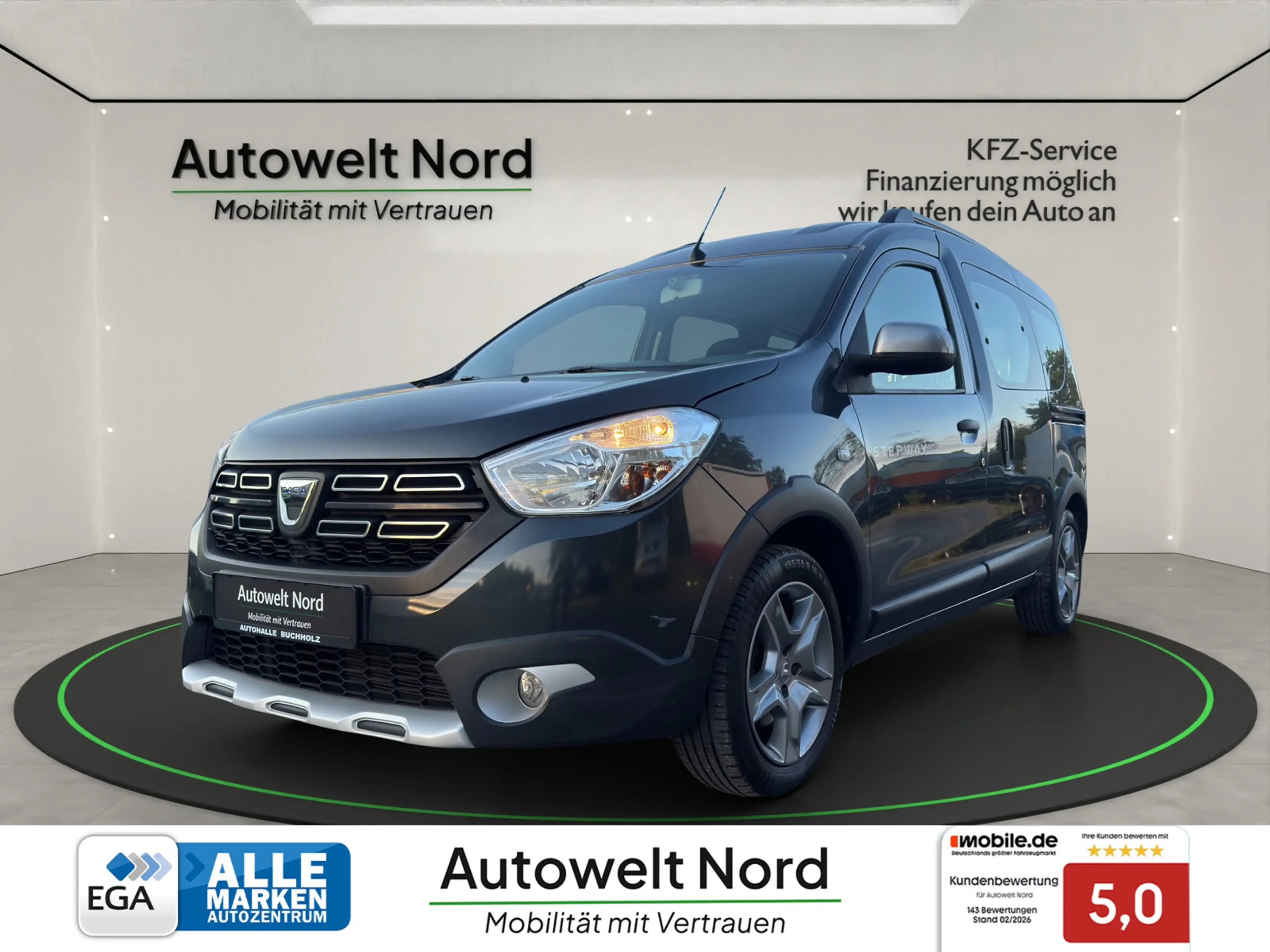 Dacia Dokker Stepway Plus~R-KAMERA~PDC~KLIMA~NAVI~CARPLAY~SHZ~T