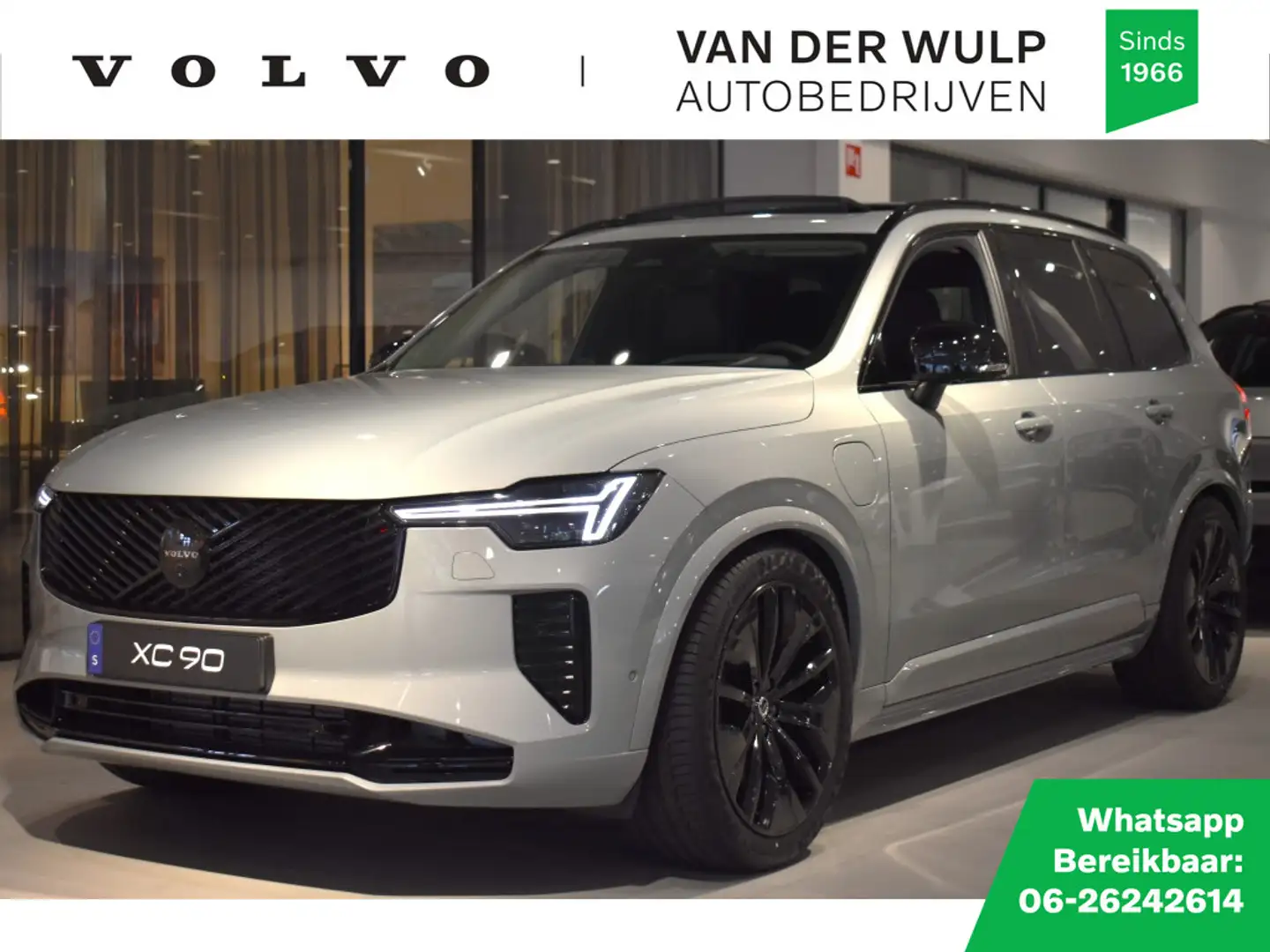 Volvo XC90 T8 455pk AWD Ultra Dark | Massage | Luchtvering | Grijs - 1