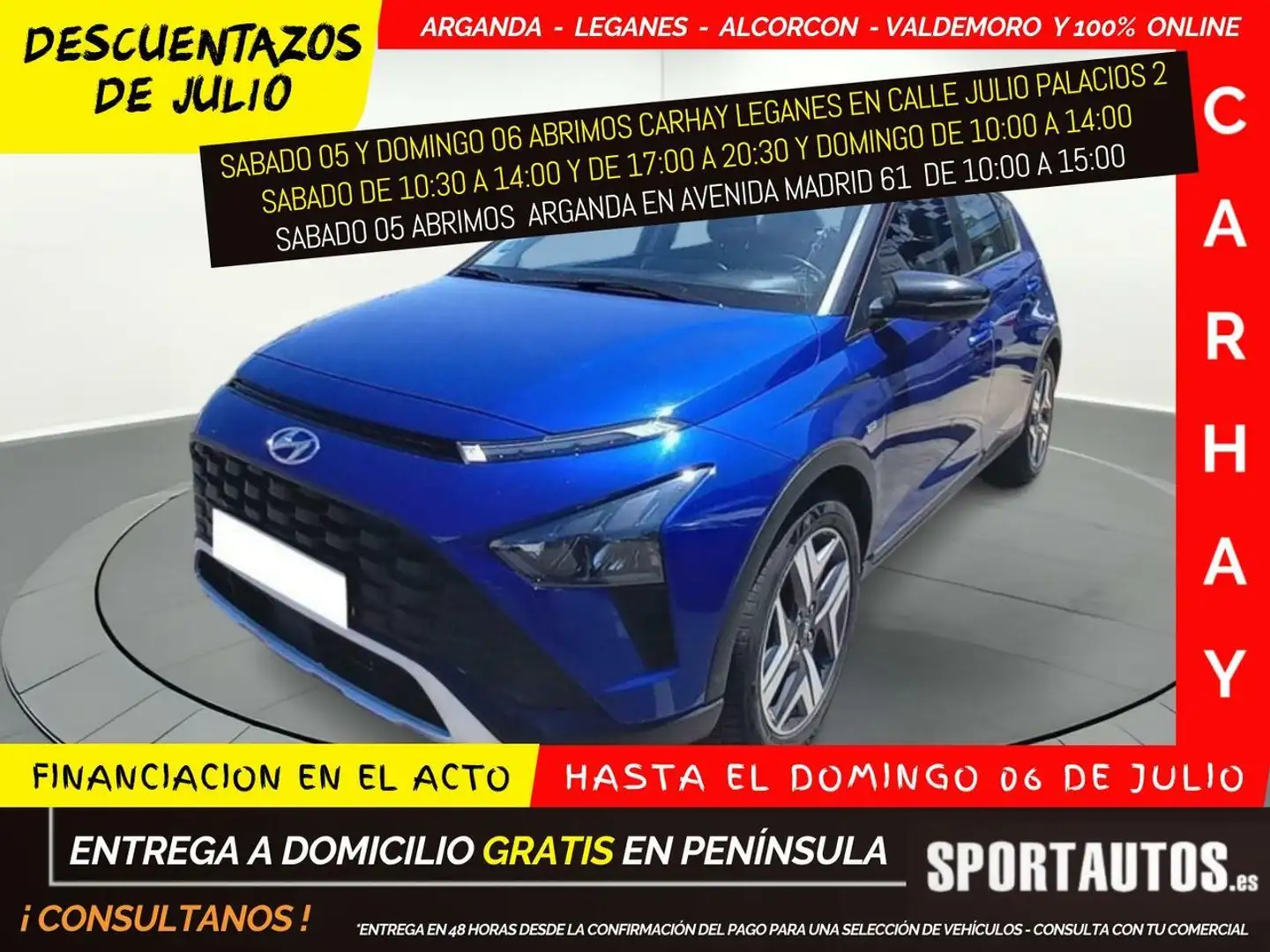 Hyundai BAYON 1.0 TGDI 48V Tecno Azul - 1