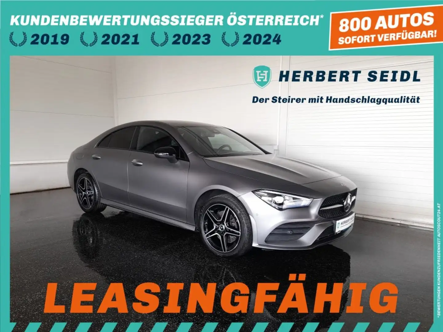 Mercedes-Benz A 250 CLA Coupé AMG-LINE 250e PHEV Aut. *HIGH PERF LED / 18 ZOLL / NAVI / KAMERA / VOLLEDER / KAMERA / E-KLAPPE* Grau - 1