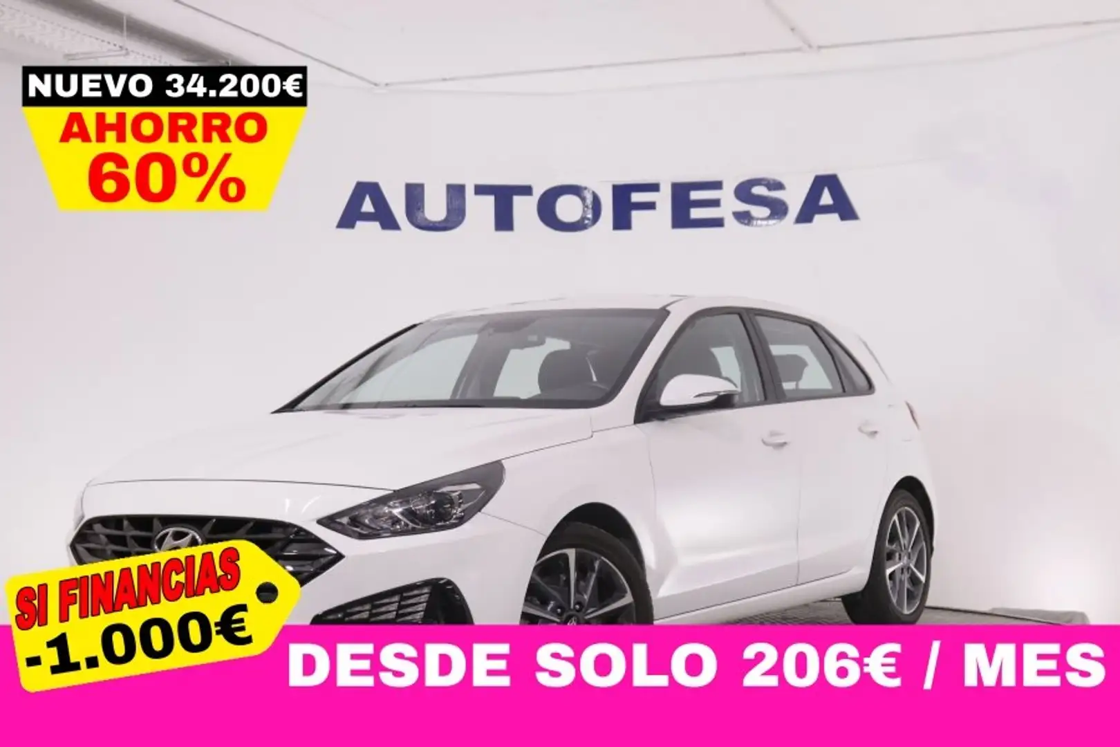 Hyundai i30 1.5 DPI KLASS SLX 110CV 5P # IVA DEDUCIBLE, PARKTR Blanco - 1