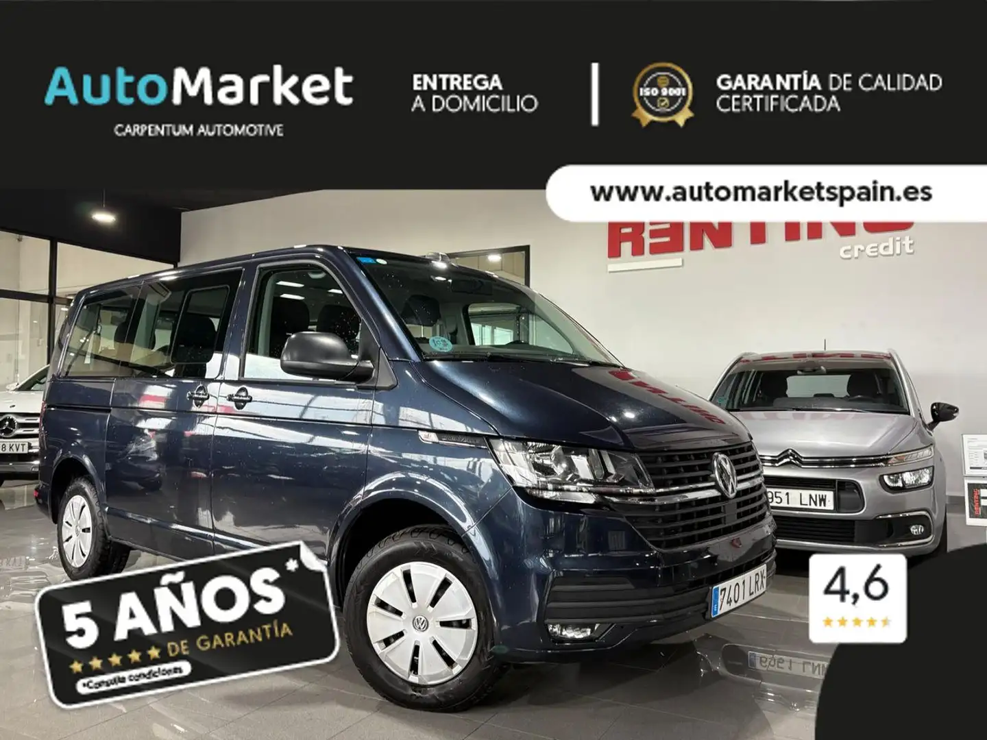 Volkswagen T5 Caravelle 2.0TDI Batalla Corta 81kW Blanco - 1