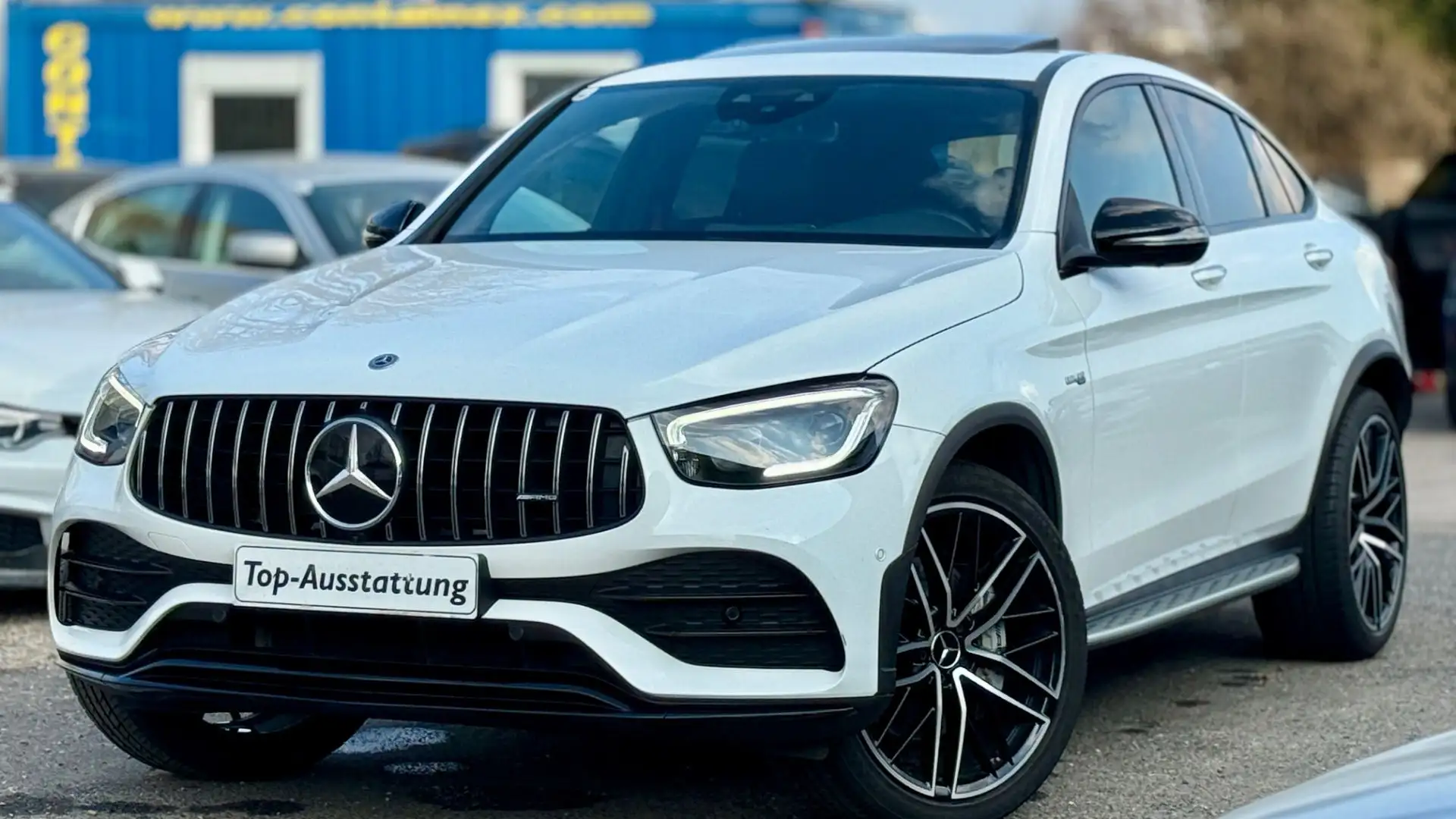 Mercedes-Benz GLC 43 AMG Coupé *Top-Ausstattung +Facelift 4MATIC Weiß - 1