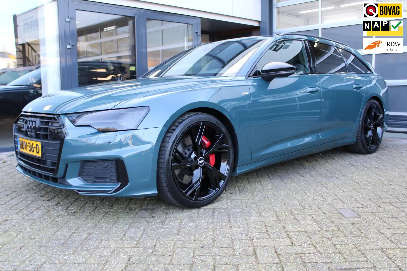 Audi A6 Avant 55 TFSI e quattro Competition Groen - 1