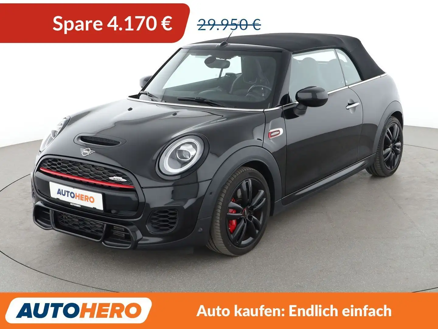 MINI John Cooper Works Cabrio John Cooper Works Aut.*NAVI*LED*TEMPO*PDC*SHZ* Schwarz - 1