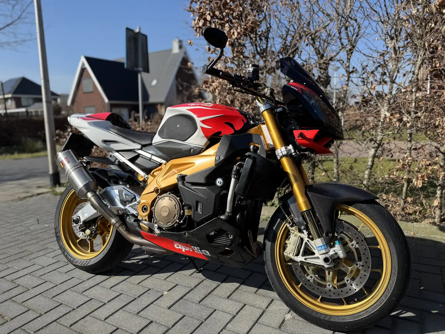 Aprilia Tuono Factory/2008/Akrapovic/öhlins/Brembo/quickshift Rood - 1