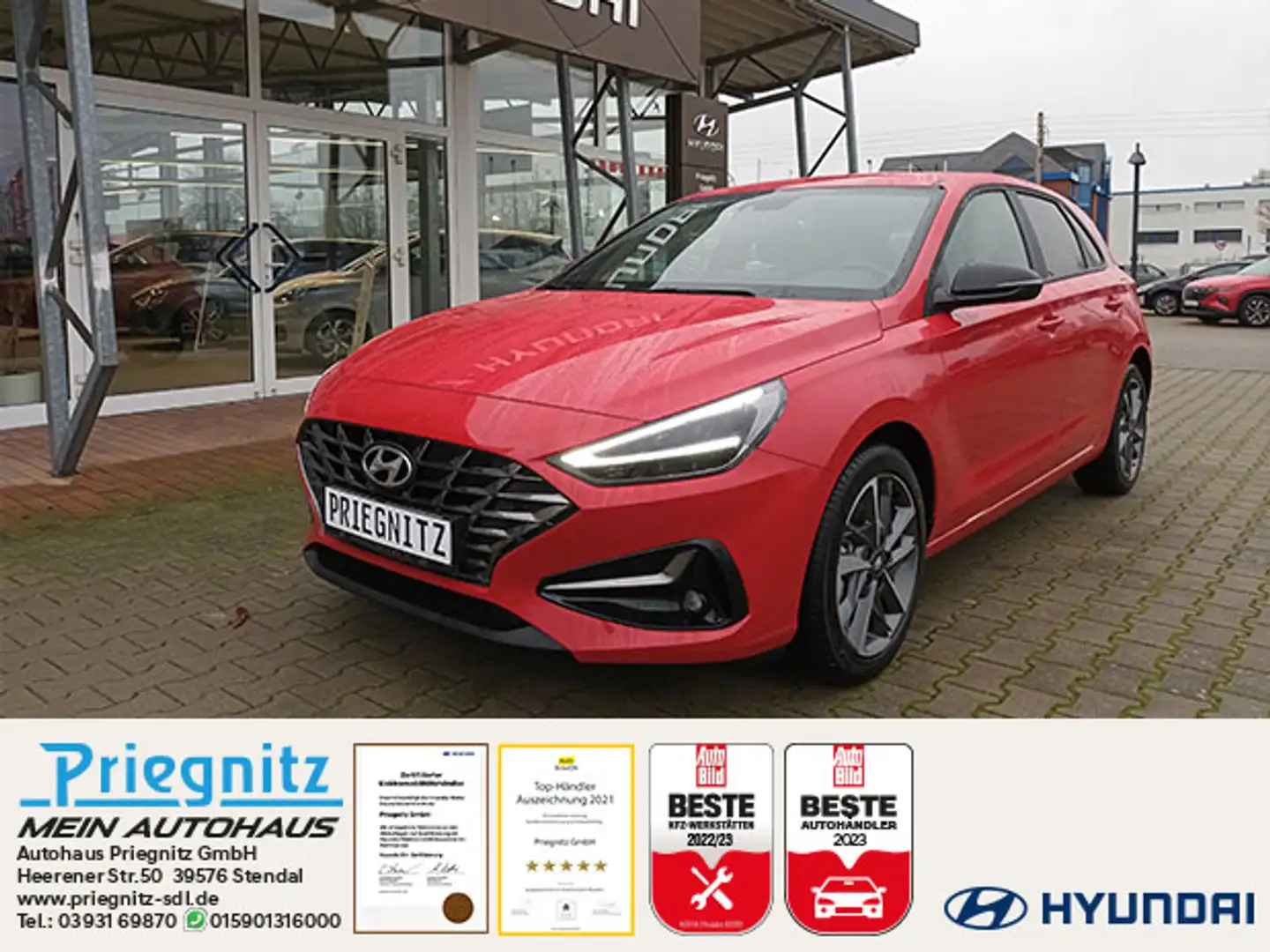 Hyundai i30 1.0 Benzin Turbo 7-DCT Connect & Go Rot - 1