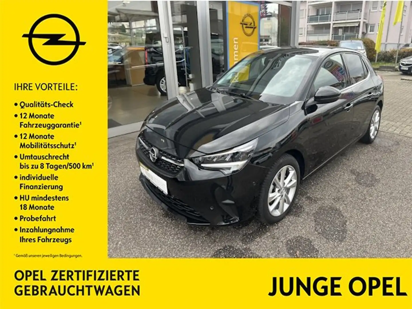 Opel Corsa F Elegance AT Carplay,LED,SHZ,Kamera,PDC,Telefon! Schwarz - 1