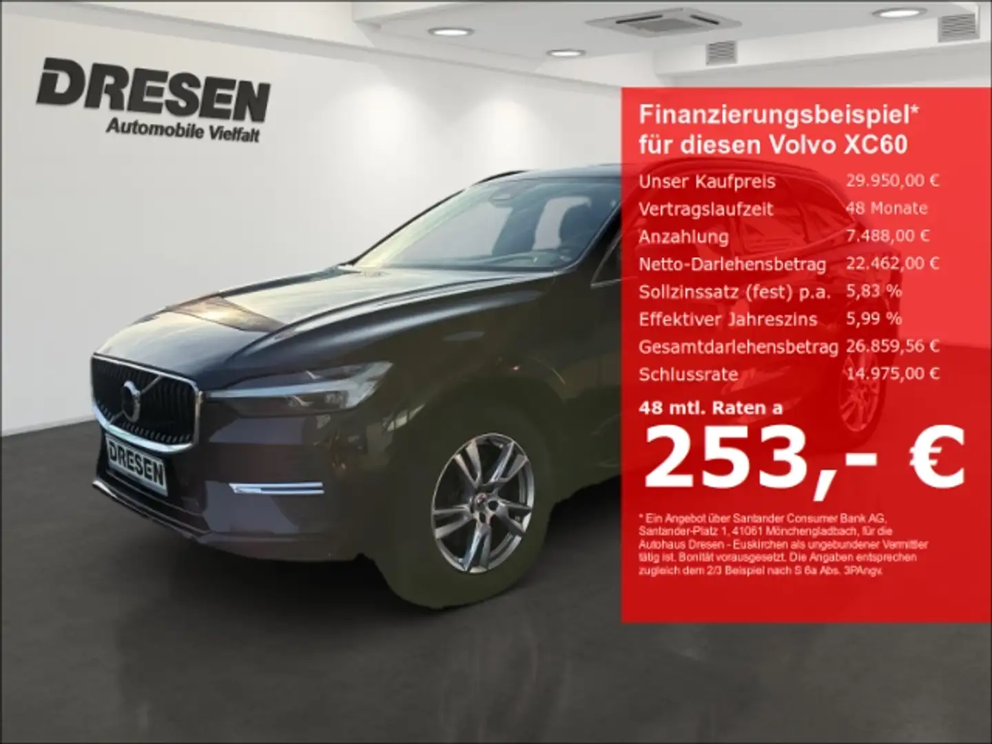 Volvo XC60 B4 Momentum Pro 2.0 AHK schwenkbar/ACC/Winter-Pake Schwarz - 1
