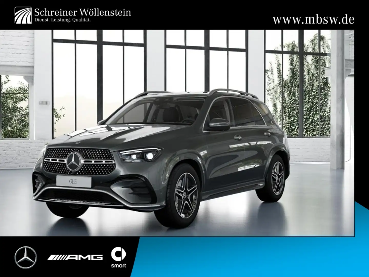 Mercedes-Benz GLE 350 de 4M AMG*AHK*Distr.*Airmatic*Burmester* Grau - 1