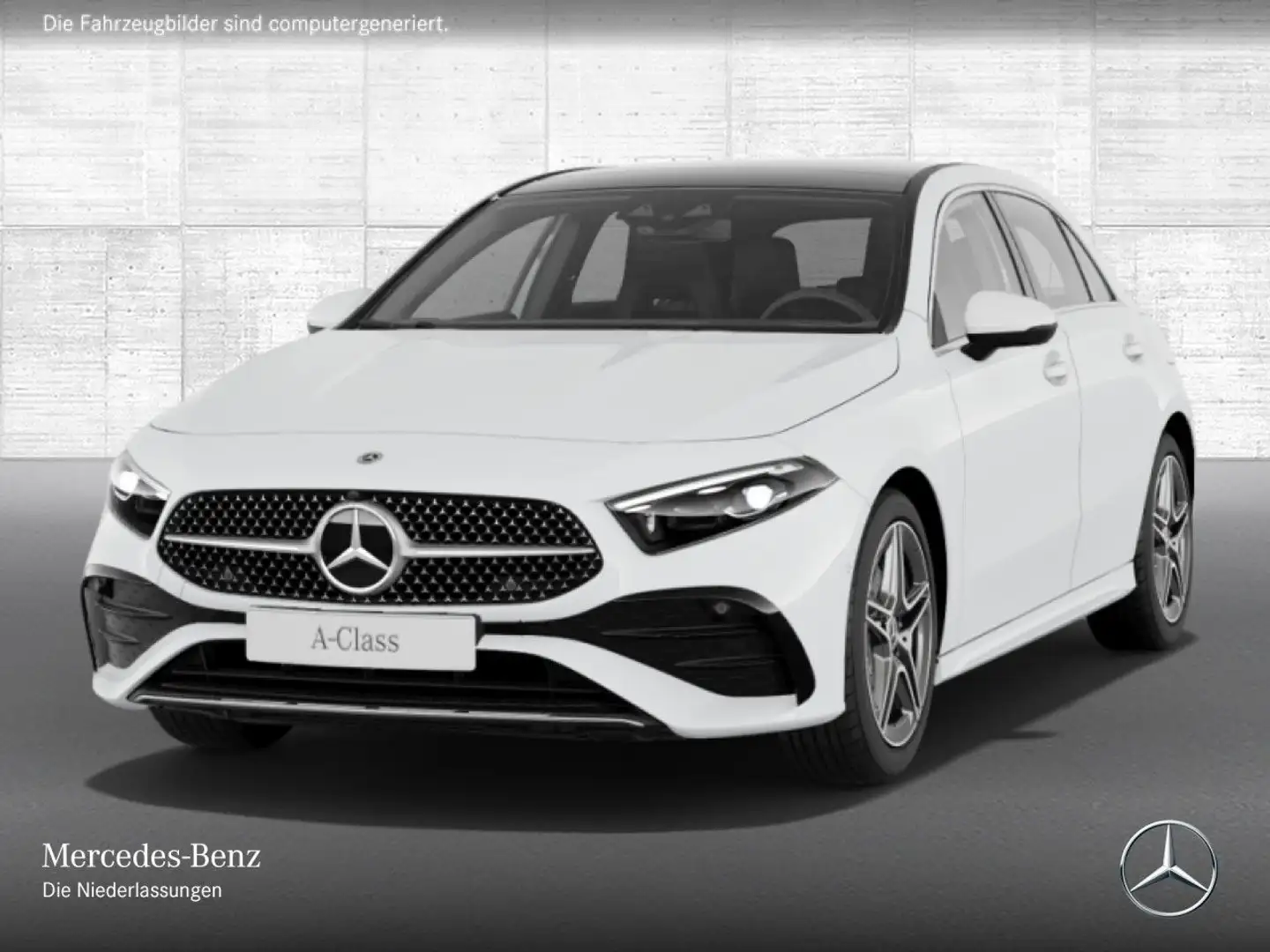 Mercedes-Benz A 250 e AMG+PANO+360°+MULTIBEAM+HUD+KEYLESS+8G Weiß - 2