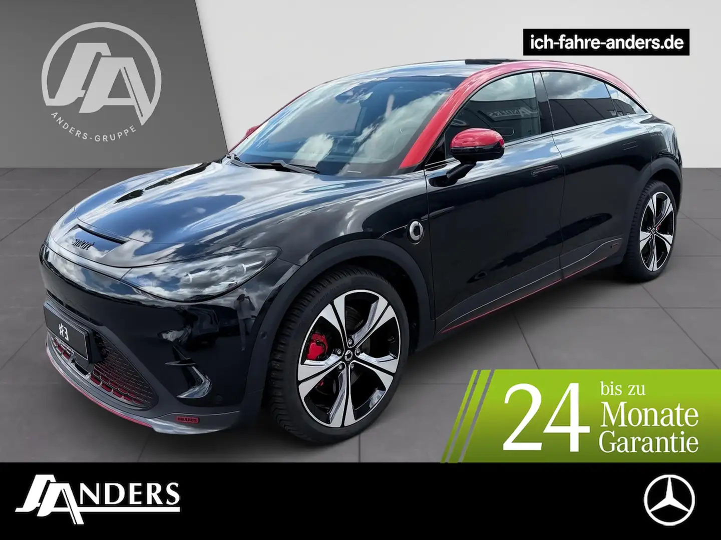 smart #3 BRABUS 4WD Pano+LED+ACC/Distr.+Sitzklima+HuD+ Rot - 1