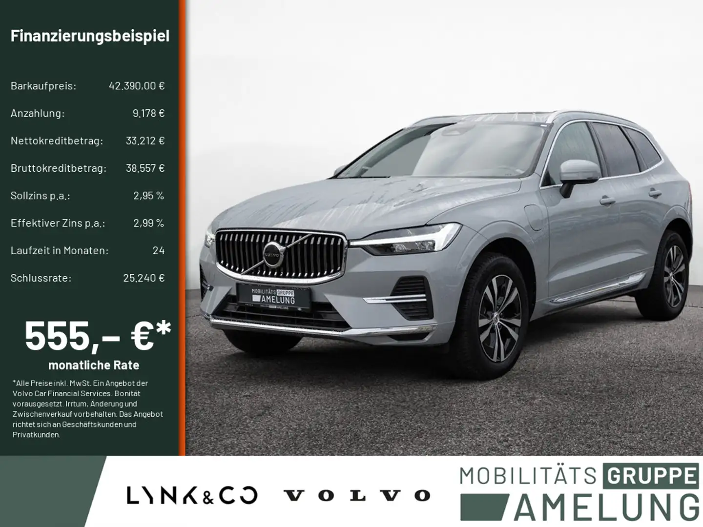 Volvo XC60 T6 Core Recharge Plug-In Hybrid LED PANO Grau - 1