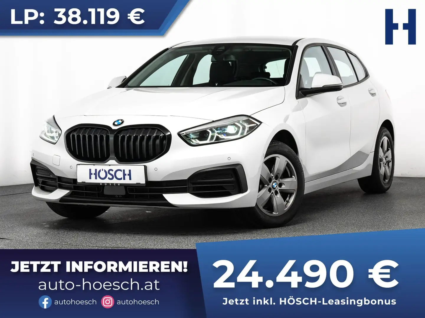 BMW 116 i Advantage COMFORT LIVE PROF KAMERA BLACK++ Weiß - 1