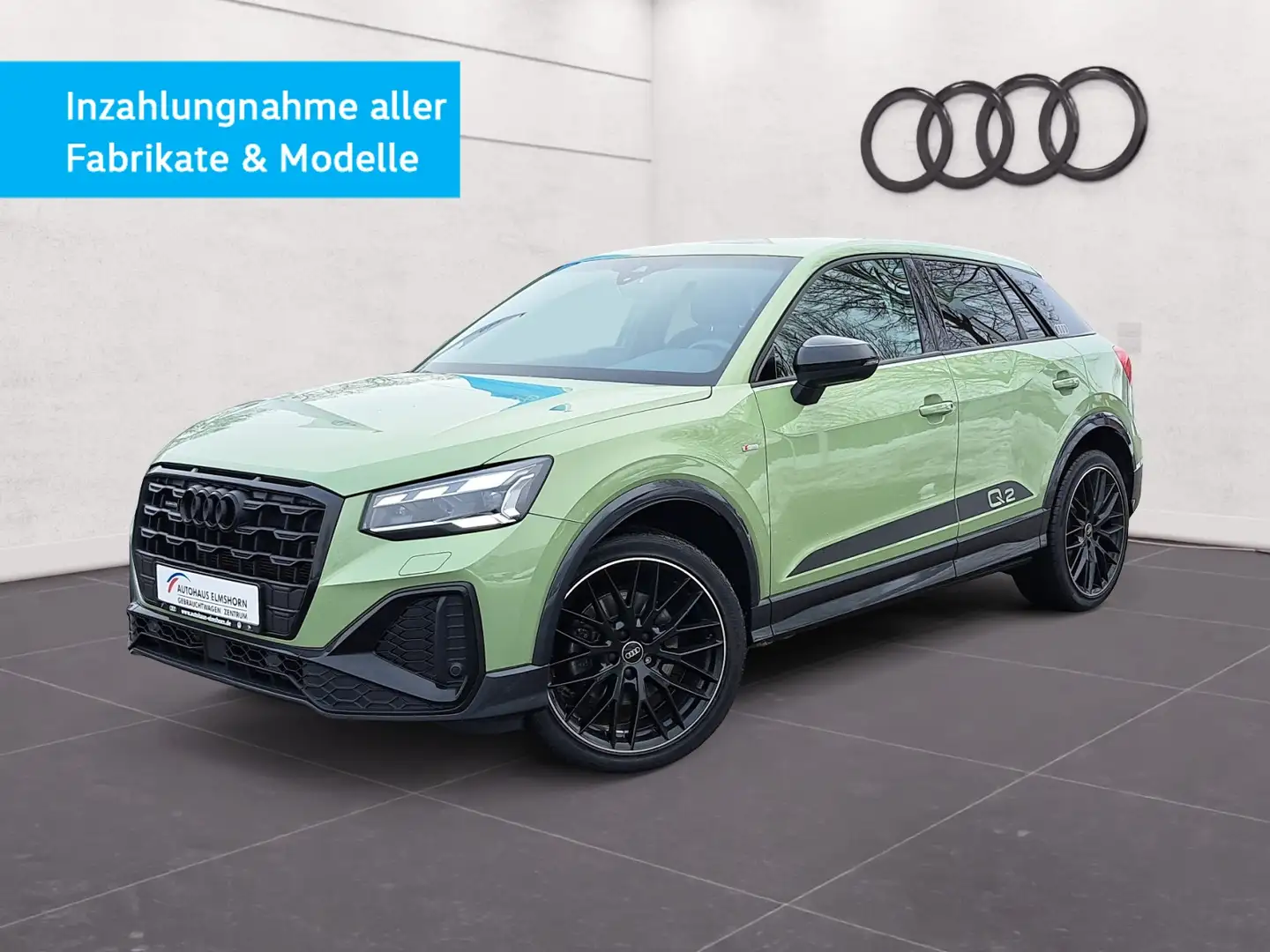 Audi Q2 S line 35 TDI quattro S tronic NAV KAM MATRIX 19" Grün - 2